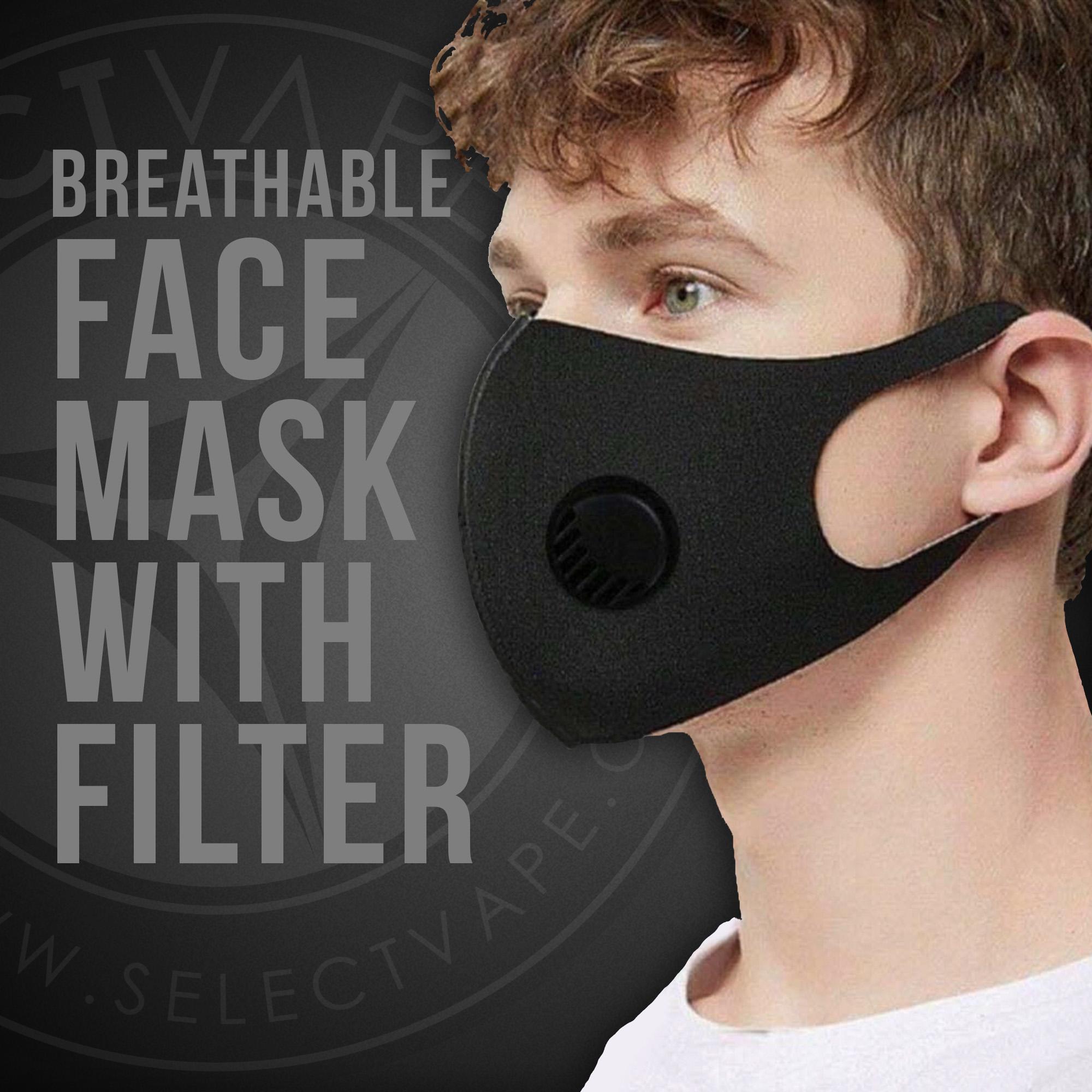 Huddle ventilation Preschool Breathable Face Mask with Filter - Select Vape