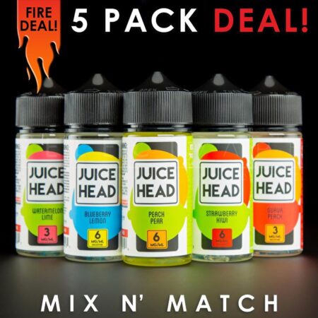 Juice Head Eliquid - Mix and Match (5 Pack) 500ml