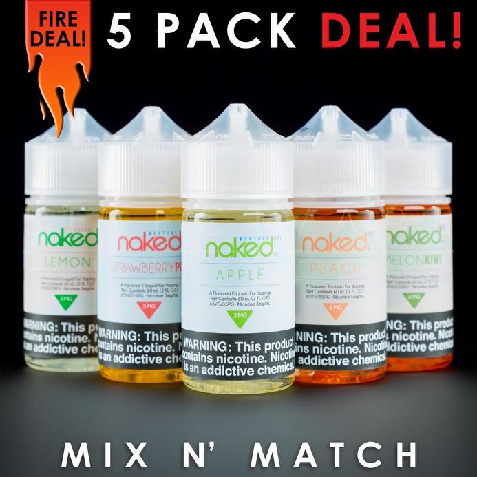 Naked 100 Eliquid - Mix And Match (5 Pack) 300ml