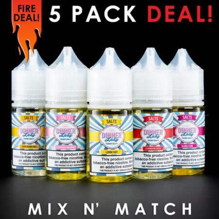 Dinner Lady Synthetic Nicotine Nic Salt - Mix and Match (5 Pack) 150ml