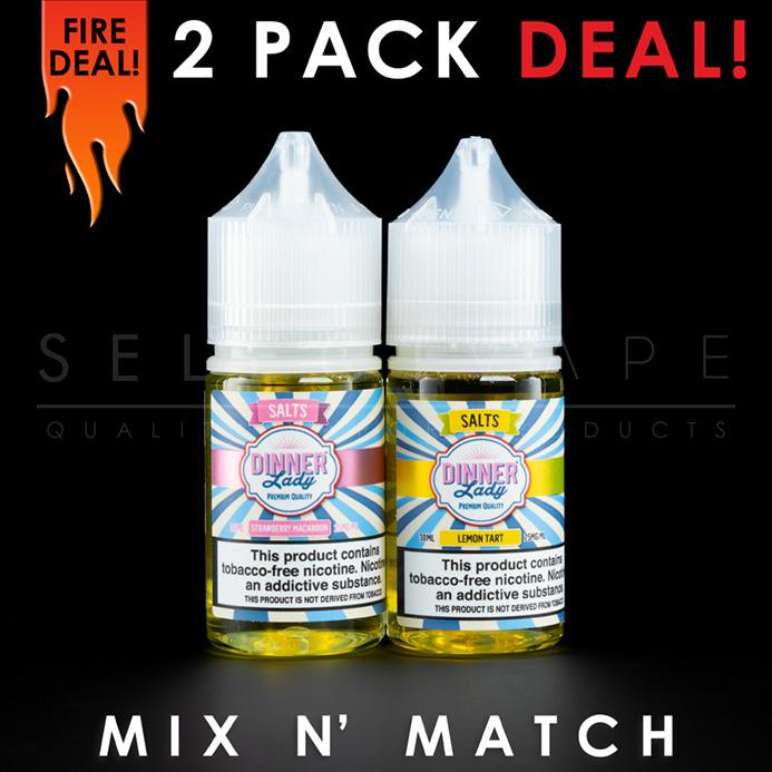 Dinner Lady Synthetic Nicotine Nic Salt - Mix and Match (2 Pack) 60ml