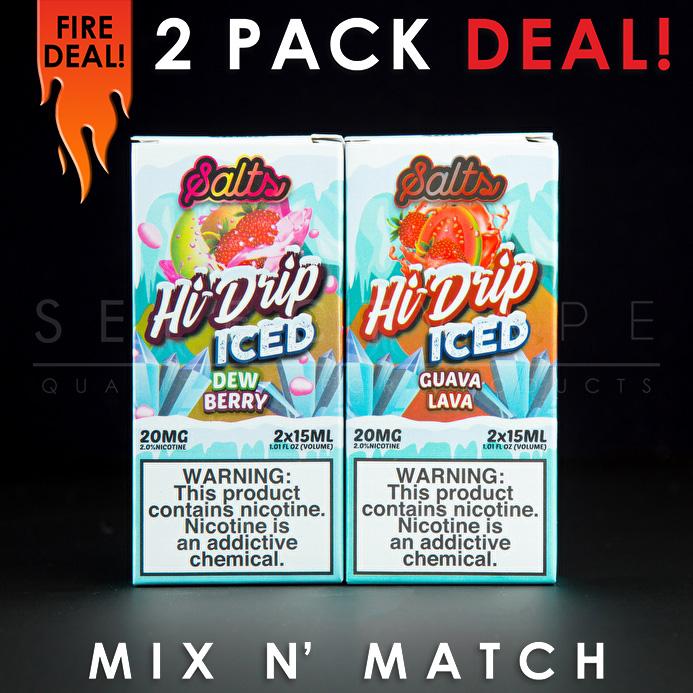 Hi Drip Iced Nic Salt - Mix and Match (2 Pack) 60ml