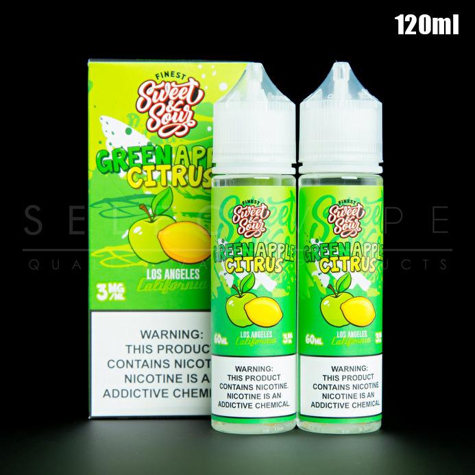 Finest - Sweet and Sour - Green Apple Citrus Eliquid 120ml