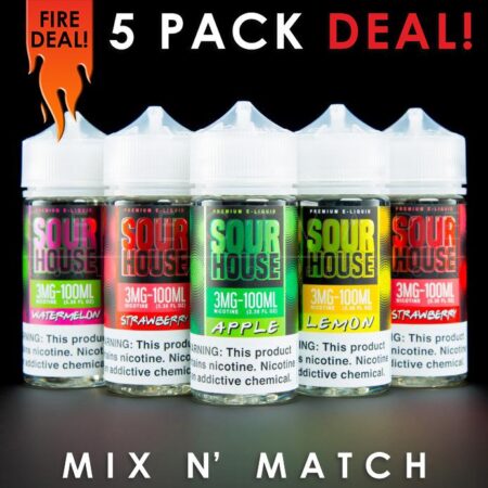 Sour House Eliquid - Mix and Match (5 Pack) 500ml