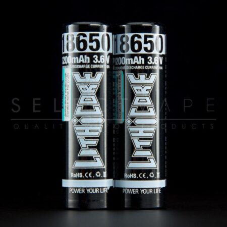 Lithicore Black 3200mAh 18650 Batteries