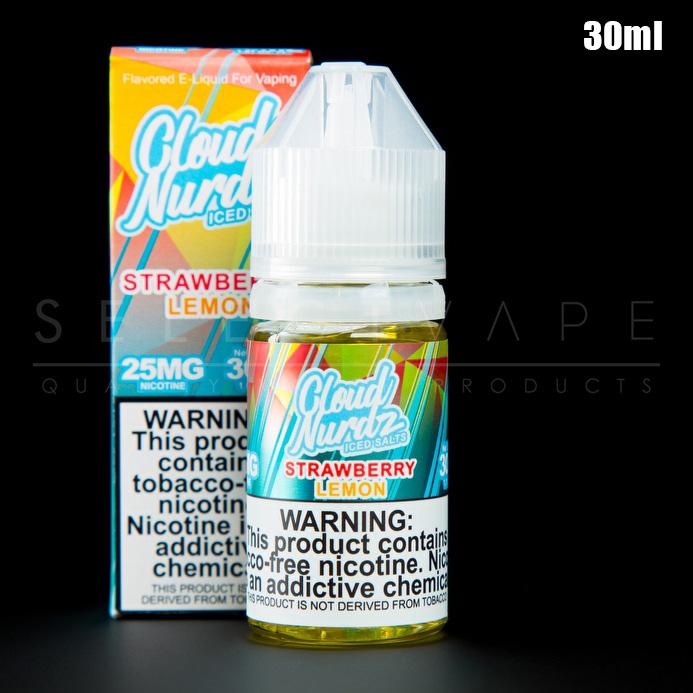 Cloud Nurdz – Strawberry Lemon Iced Nic Salt 30ml