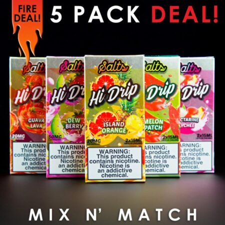 Hi Drip Nic Salt - Mix and Match (5 Pack) 150ml
