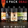 The Legacy Collection Eliquid - Mix and Match (5 Pack) 300ml