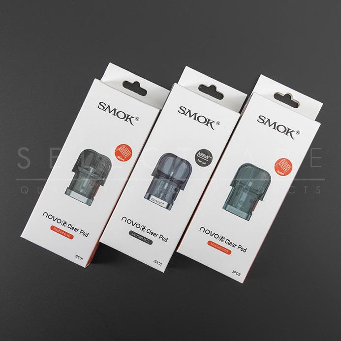 SMOK Novo 2S Clear Replacement Pods - 3 Pack