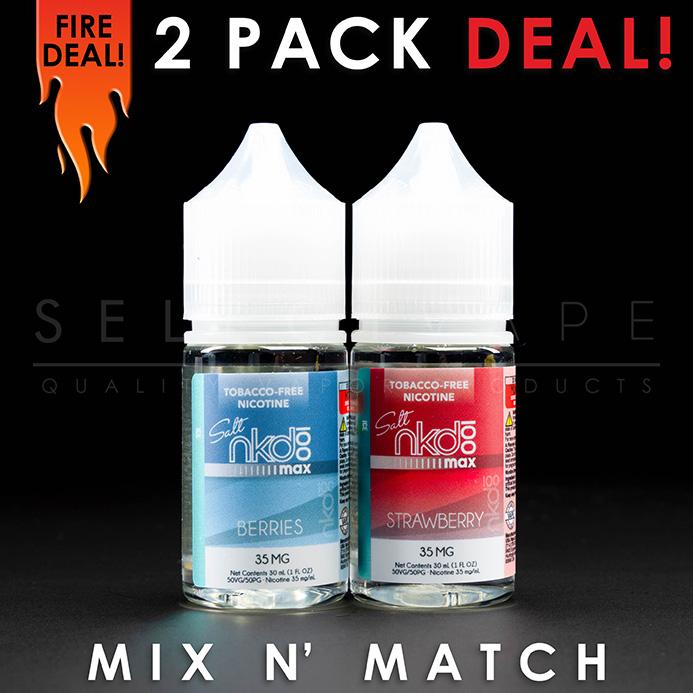 Naked NKD 100 MAX Nic Salt - Mix and Match (2 Pack) 60ml