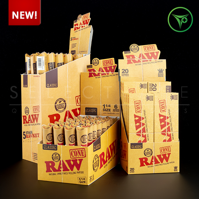 1 Raw Rawket Launcher 20 Stage 20 Cones Per Pack Pre Rolled