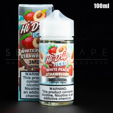 Hi Drip - White Peach Strawberry Iced Eliquid 100ml