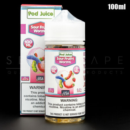 Pod Juice - Sour Fruity Worms Eliquid 100ml