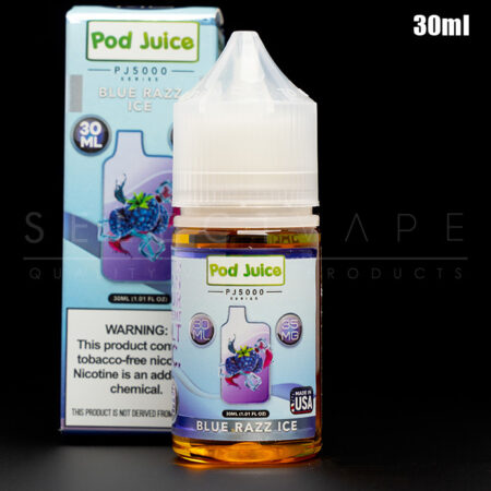 Pod Juice PJ5000 Series - Blue Razz Ice Nic Salt 30ml