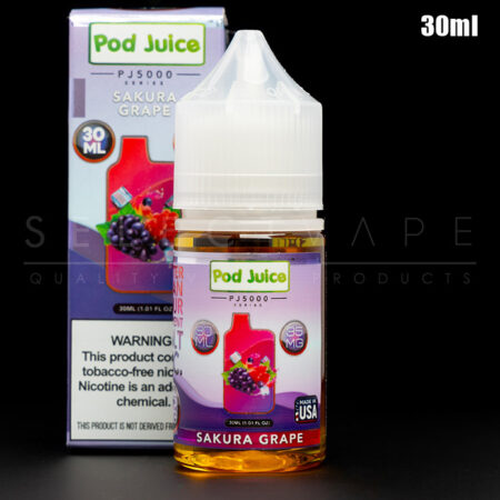 Pod Juice PJ5000 Series - Sakura Grape Nic Salt 30ml