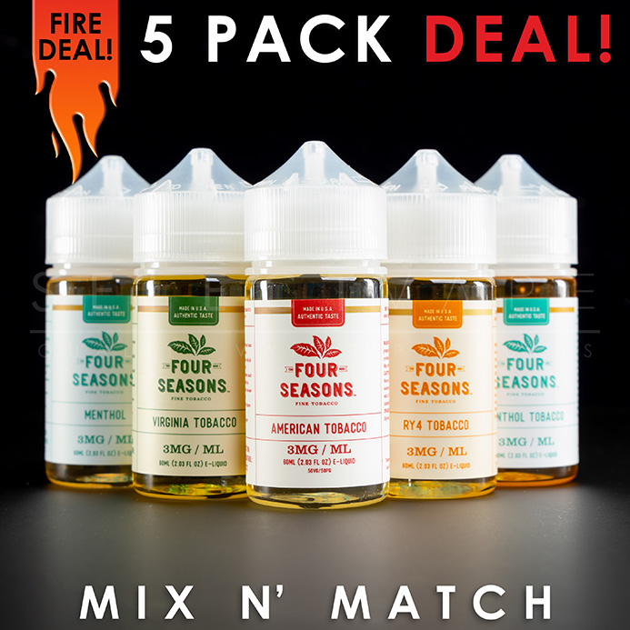 Four Seasons Eliquid – Mix and Match (5 Pack) 300ml<br> $59.95