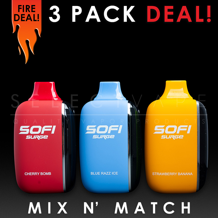 Sofi Surge 25K Disposable Vape (3 Pack)<br> $40