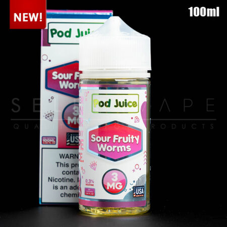 podjuice sour fruity worms eliquid copy