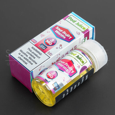 podjuice sour fruity worms eliquid